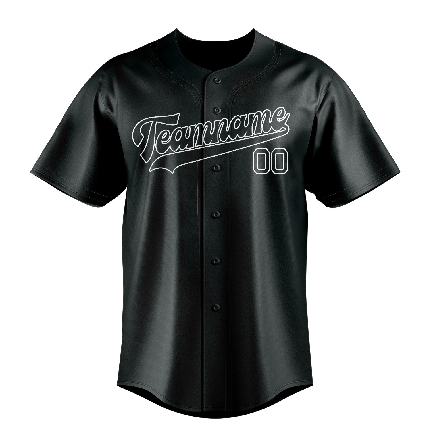 Benutzerdefiniertes Professionelles Dunkelgrau Weiß Baseballtrikot