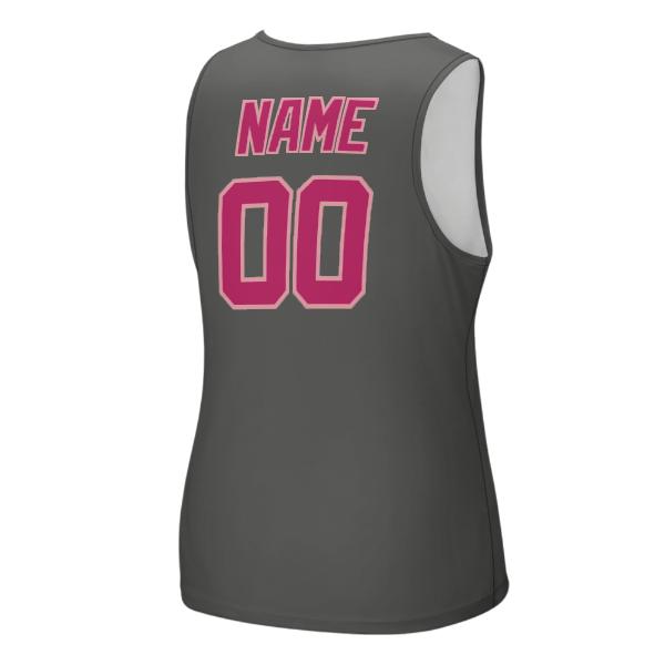 Maßgeschneidertes Dunkelgrau Rosarot Herren Tanktop
