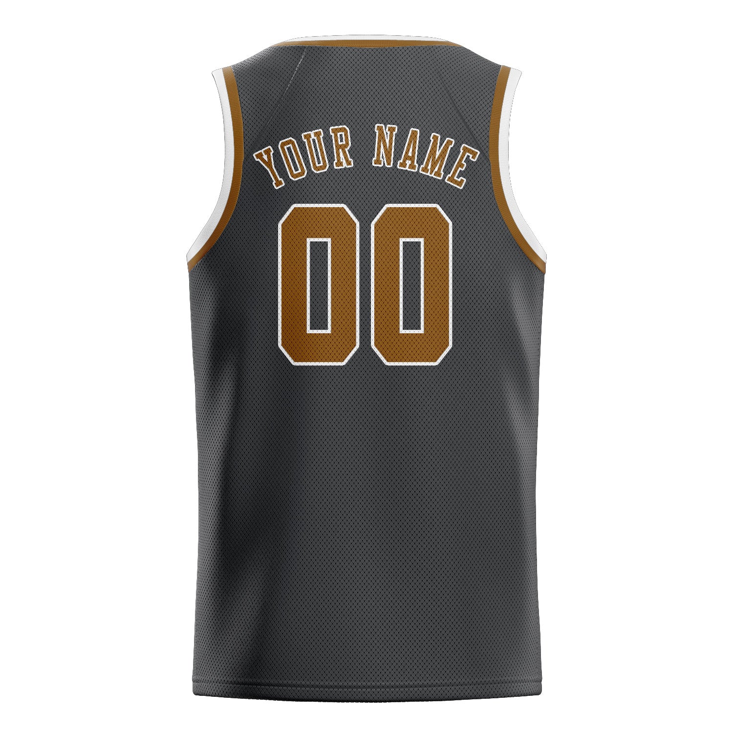 Benutzerdefiniertes Professionelles Dunkelgrau Khaki Basketballtrikot