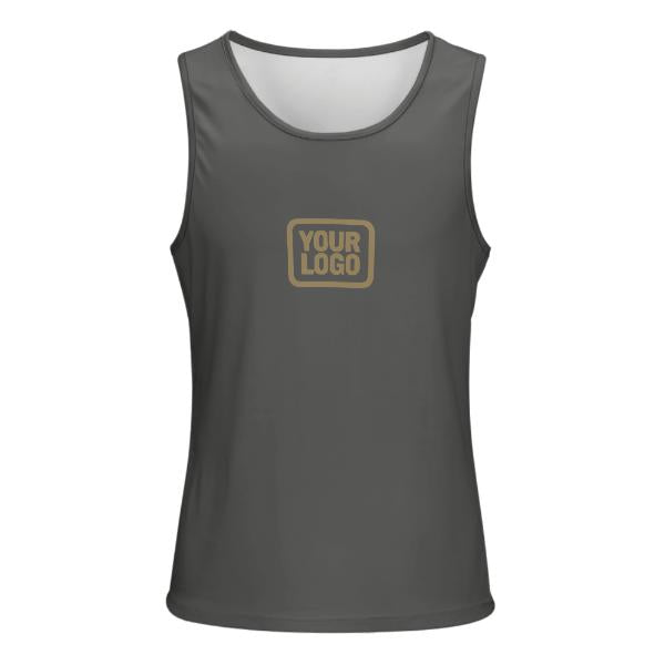 Maßgeschneidertes Dunkelgrau Hellkhaki Herren Tanktop