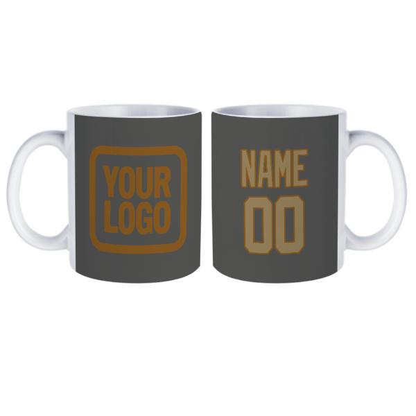 Tazza personalizzata grigio scuro chiaro kaki