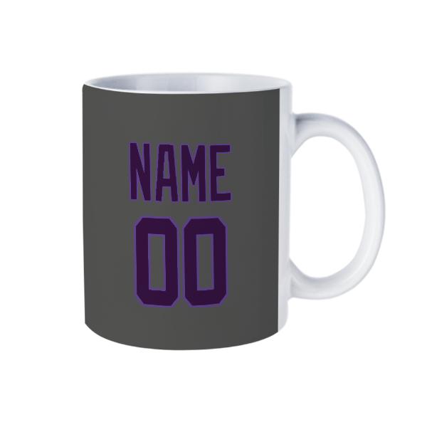 Tazza personalizzata grigio scuro viola