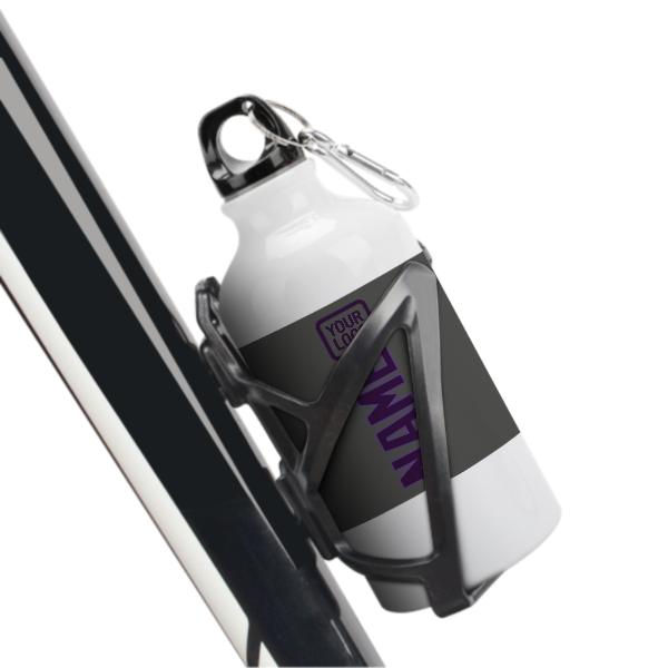 Maßgeschneidertes Dunkelgrau Lila Sportflasche