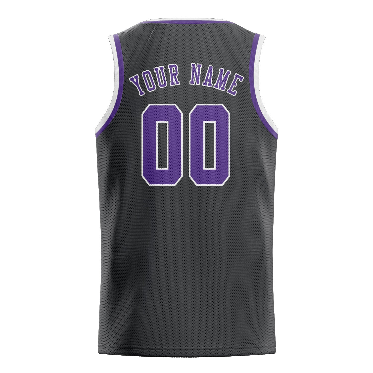 Benutzerdefiniertes Professionelles Dunkelgrau Lavendel Basketballtrikot