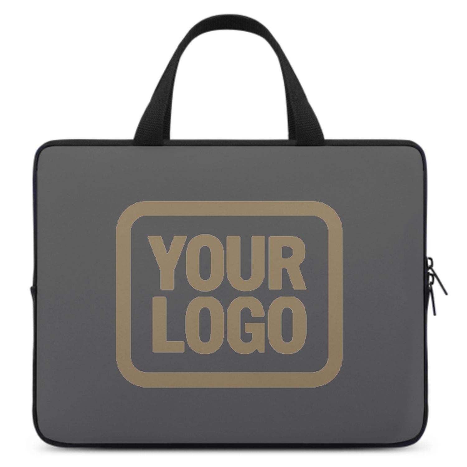 Maßgeschneidertes Dunkelgrau Light Khaki Laptop Tasche