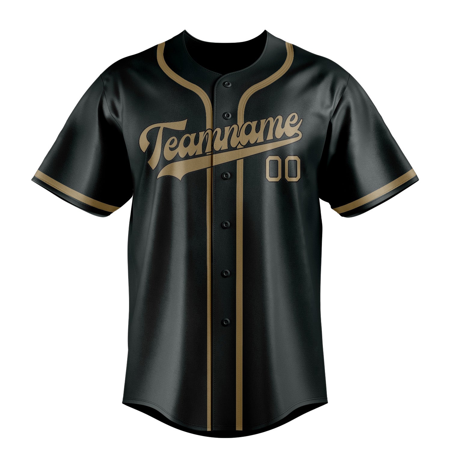 Benutzerdefiniertes Professionelles Dunkelgrau Hellkhaki Baseballtrikot