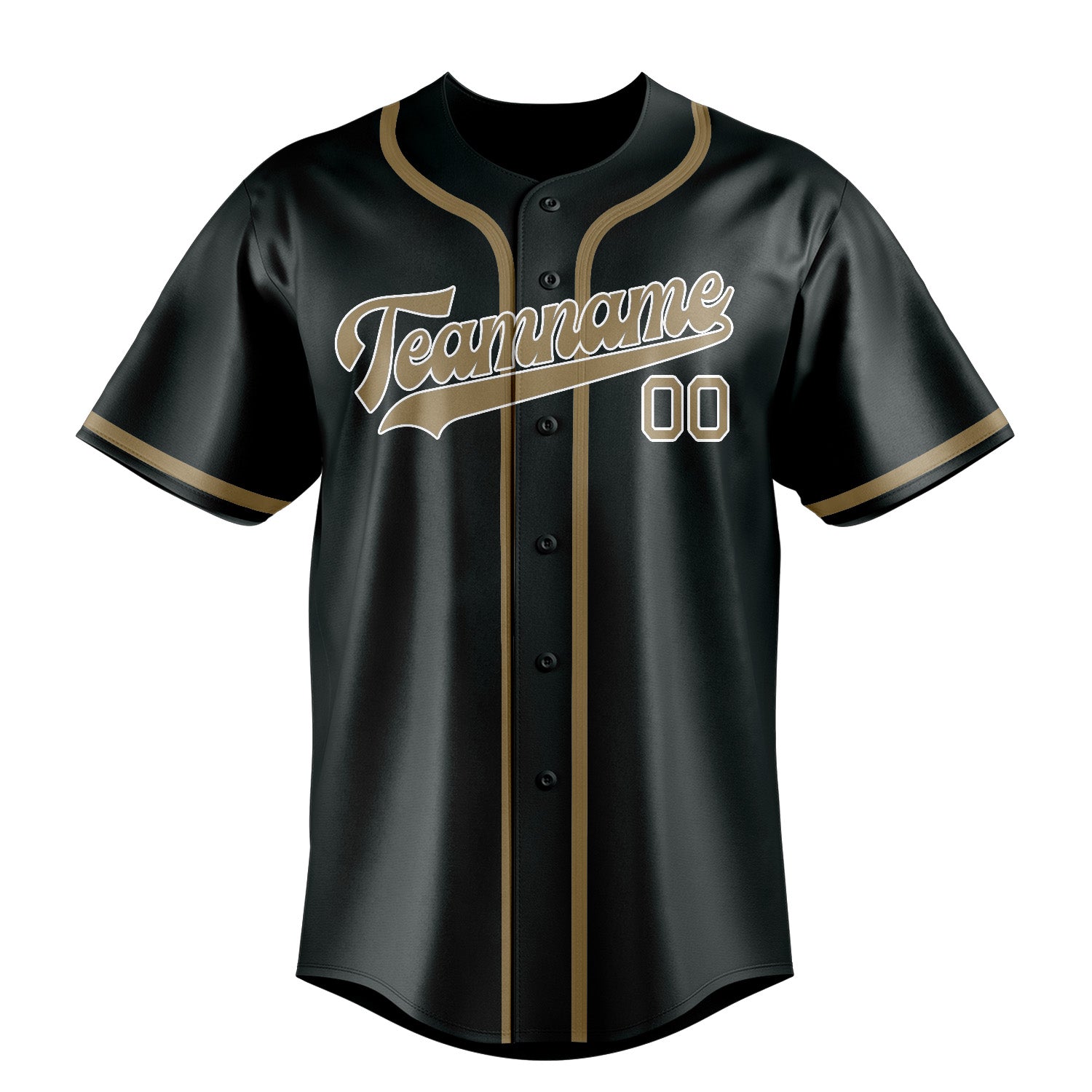 Benutzerdefiniertes Professionelles Dunkelgrau Hellkhaki Baseballtrikot