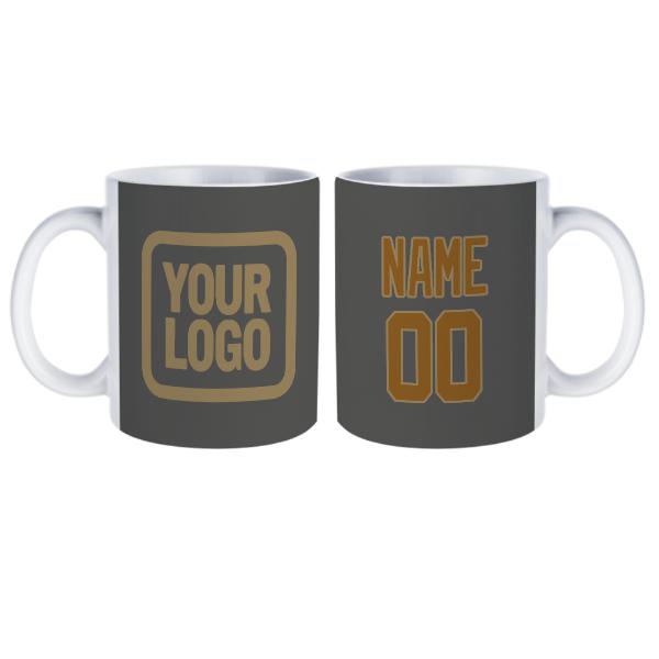 Tazza personalizzata grigio scuro cachi