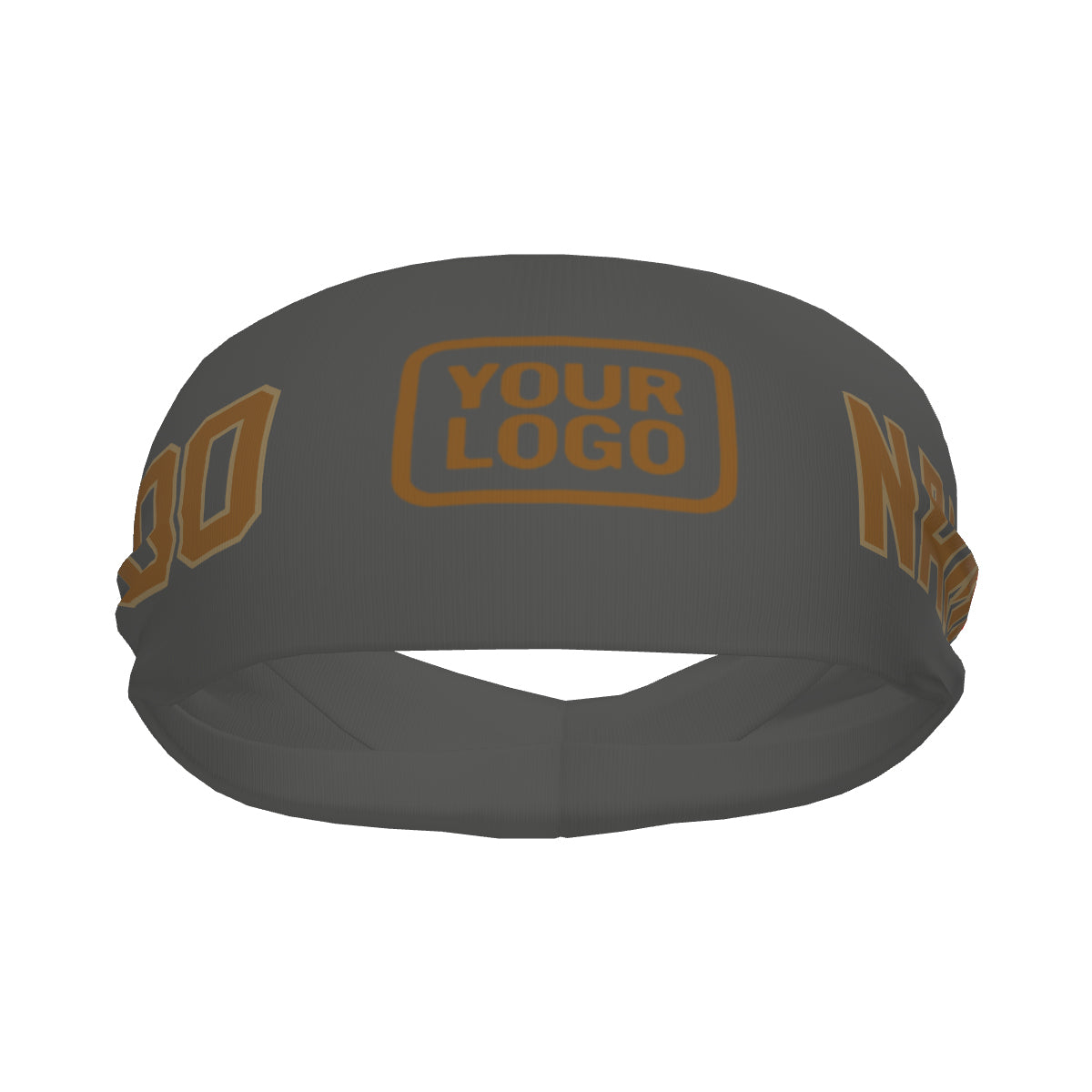 Maßgeschneidertes Dunkelgrau Khaki Sport Stirnband