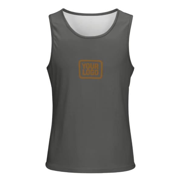 Maßgeschneidertes Dunkelgrau Khaki Herren Tanktop