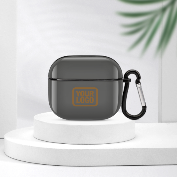 Maßgeschneidertes Dunkelgrau Khaki AirPods-Hülle (3. Generation)
