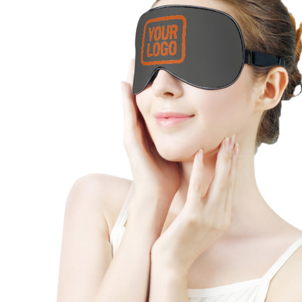 Maßgeschneidertes Dunkelgrau Orange Schlafmaske