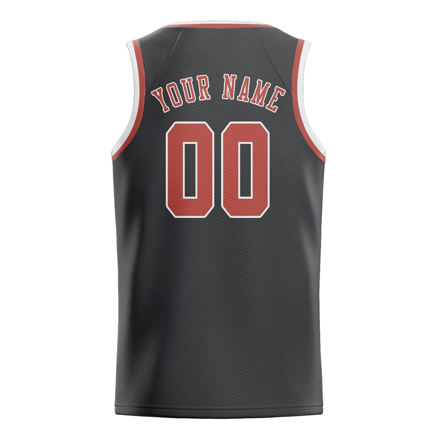 Benutzerdefiniertes Professionelles Dunkelgrau Kupferrose Basketballtrikot