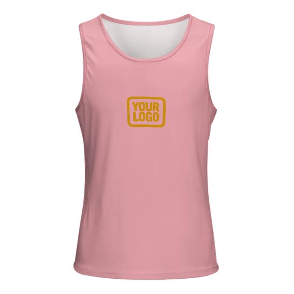 Maßgeschneidertes Rosa Gelb Herren Tanktop