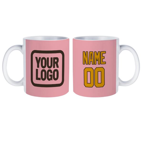 Tazza personalizzata rosa gialla
