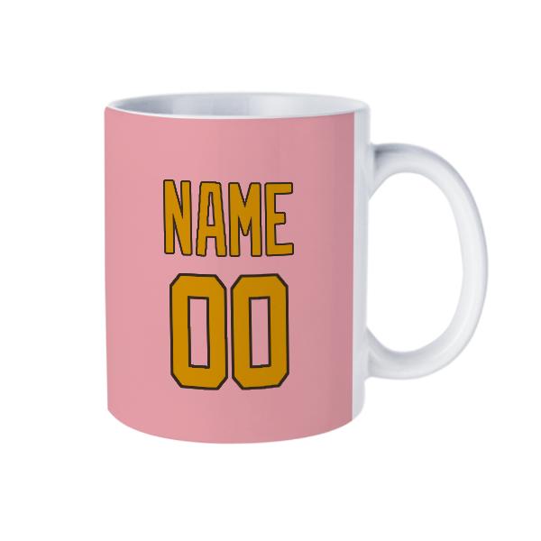 Tazza personalizzata rosa gialla