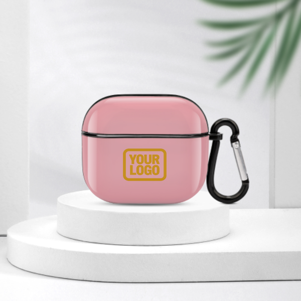 Maßgeschneidertes Rosa Gelb AirPods-Hülle (3. Generation)