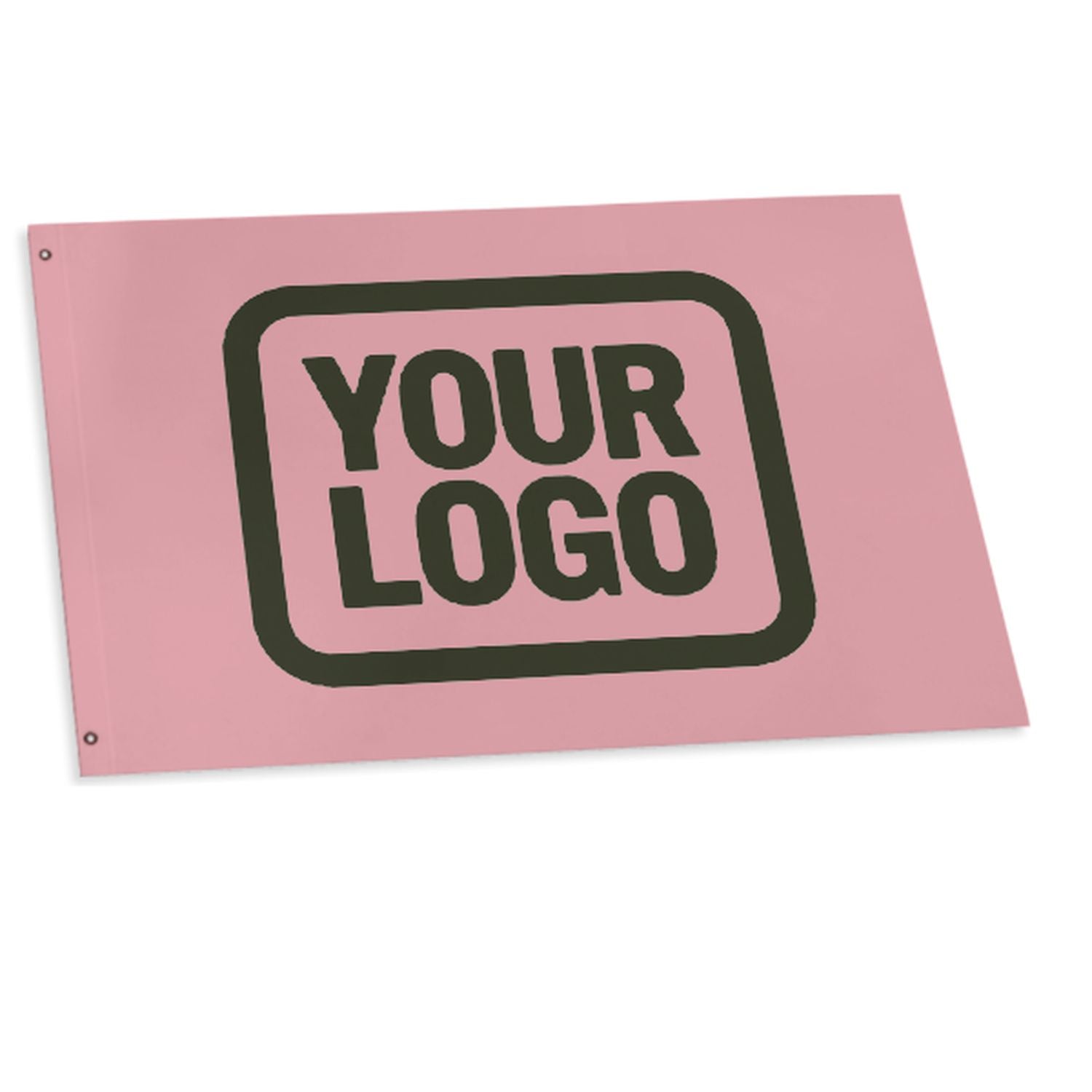 Maßgeschneidertes Rosa Dunkles Oliv Flagge