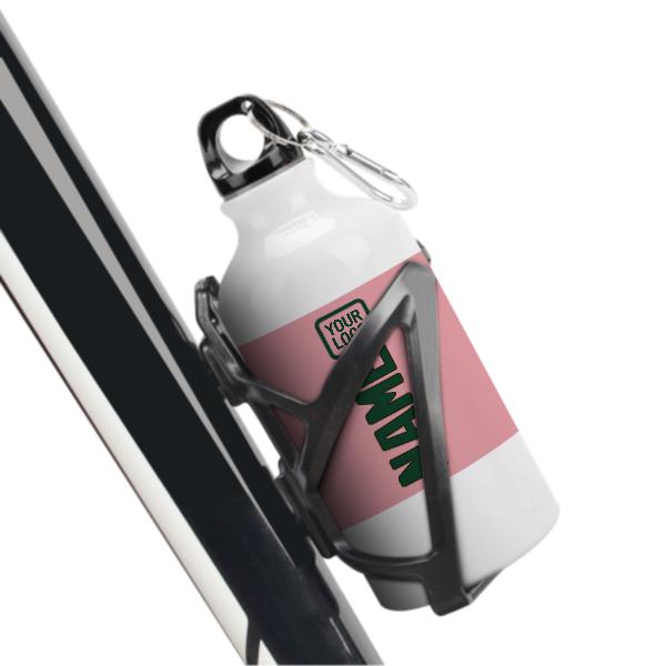 Maßgeschneidertes Rosa Moosgrün Sportflasche