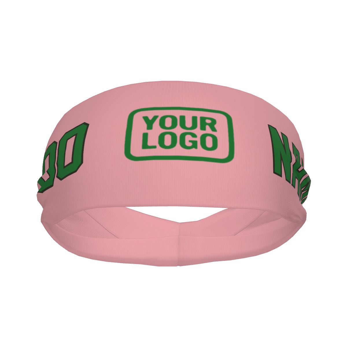 Maßgeschneidertes Rosa Smaragdgrün Sport Stirnband