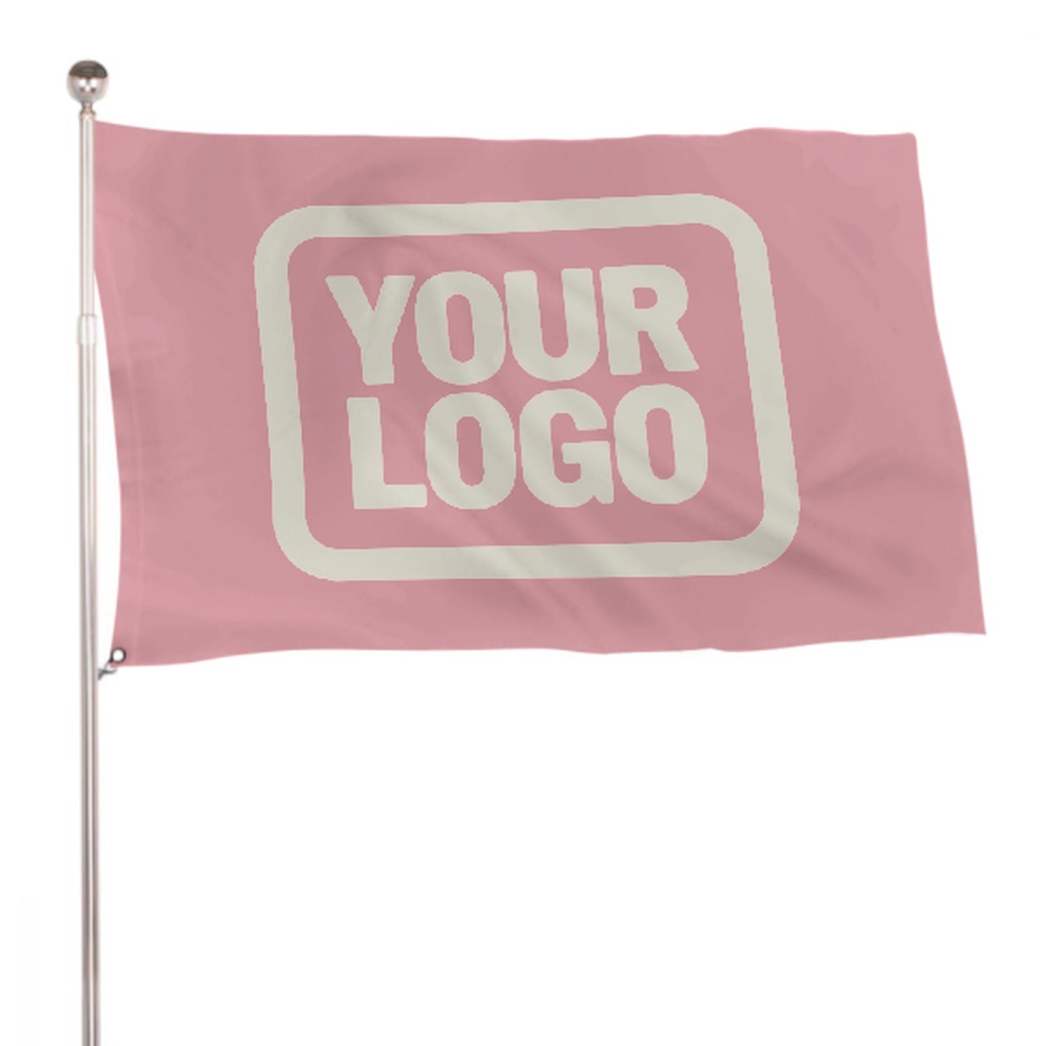Maßgeschneidertes Rosa Beige Flagge