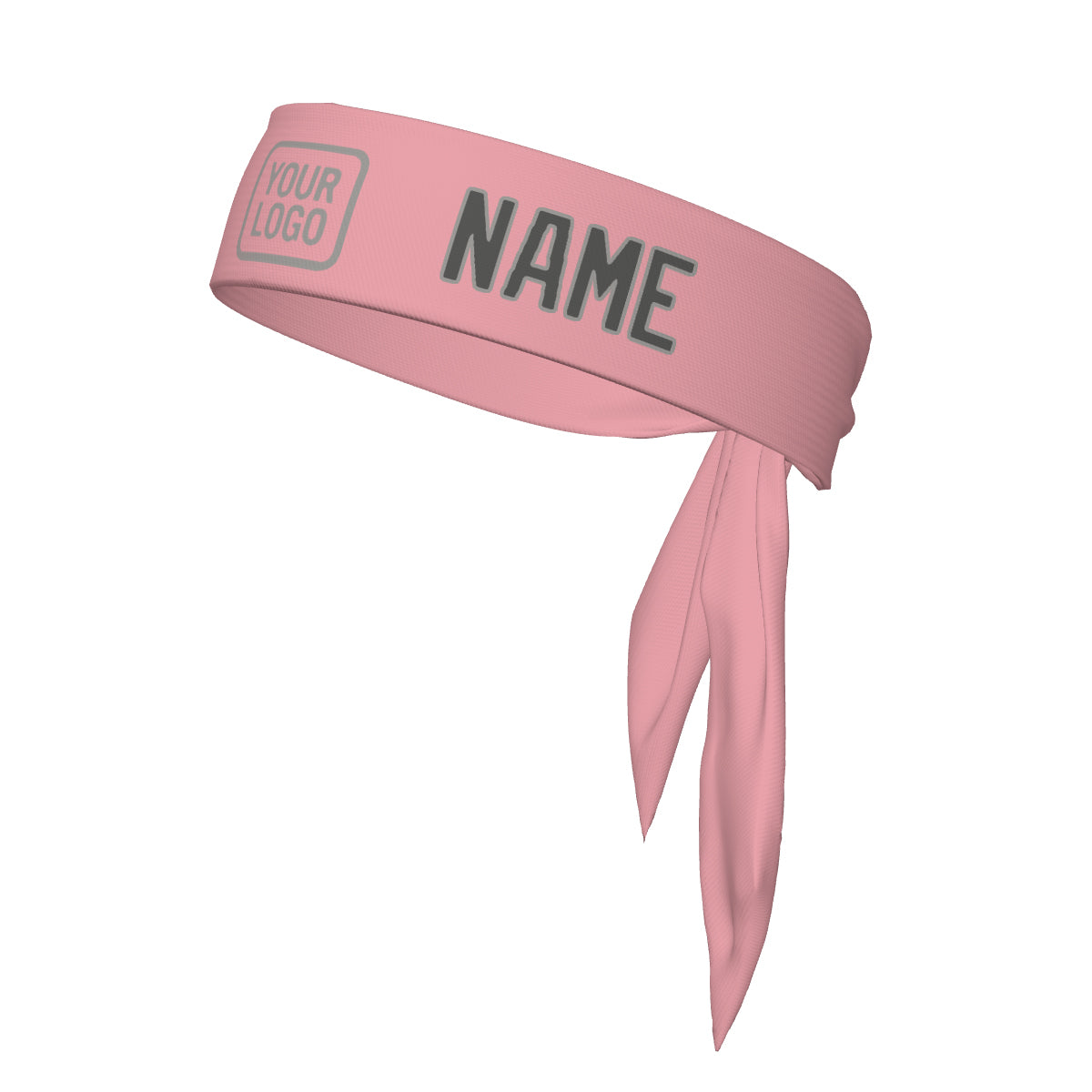 Maßgeschneidertes Rosa Dunkelgrau Stirnband