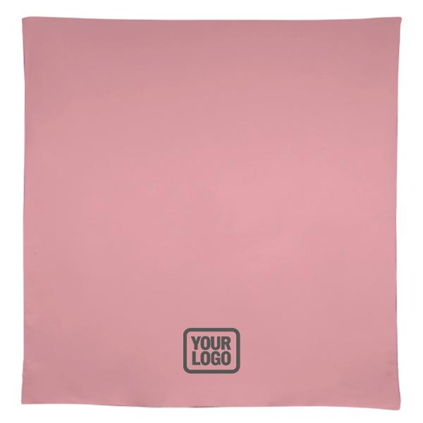 Tovaglia quadrata rosa grigia su misura