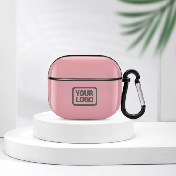 Maßgeschneidertes Rosa Dunkelgrau AirPods-Hülle (3. Generation)