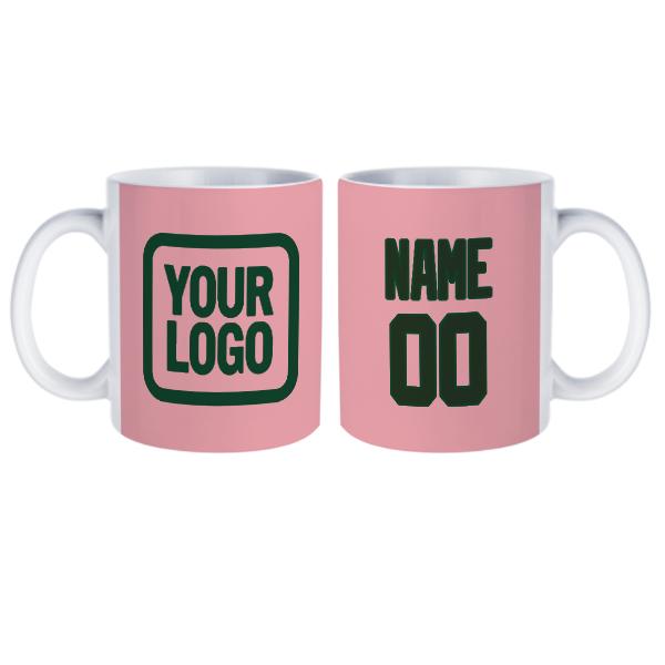 Tazza personalizzata in abete rosa verde