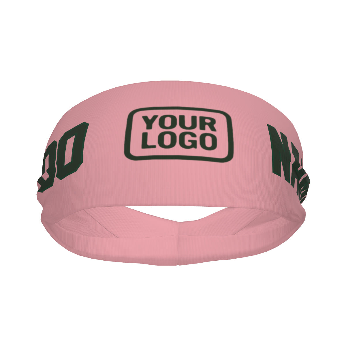 Maßgeschneidertes Rosa Tannengrün Sport Stirnband