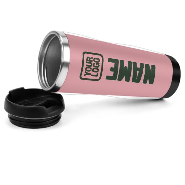 Maßgeschneidertes Rosa Tannengrün Edelstahlbecher