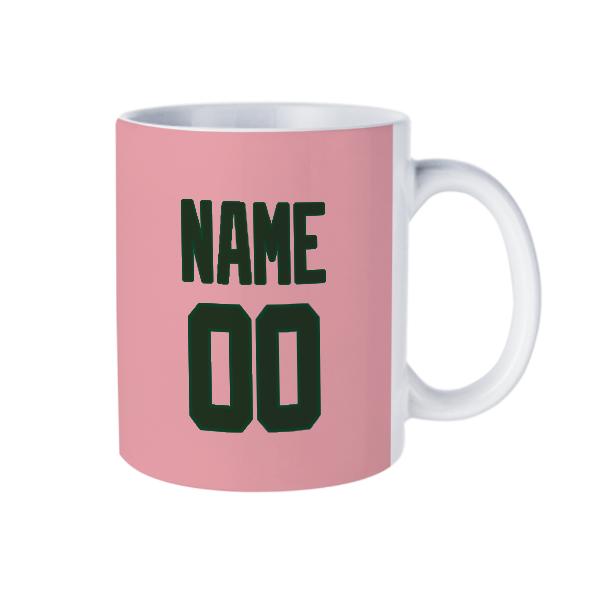 Tazza personalizzata in abete rosa verde