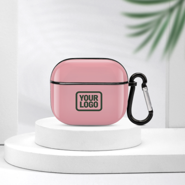 Maßgeschneidertes Rosa Tannengrün AirPods-Hülle (3. Generation)