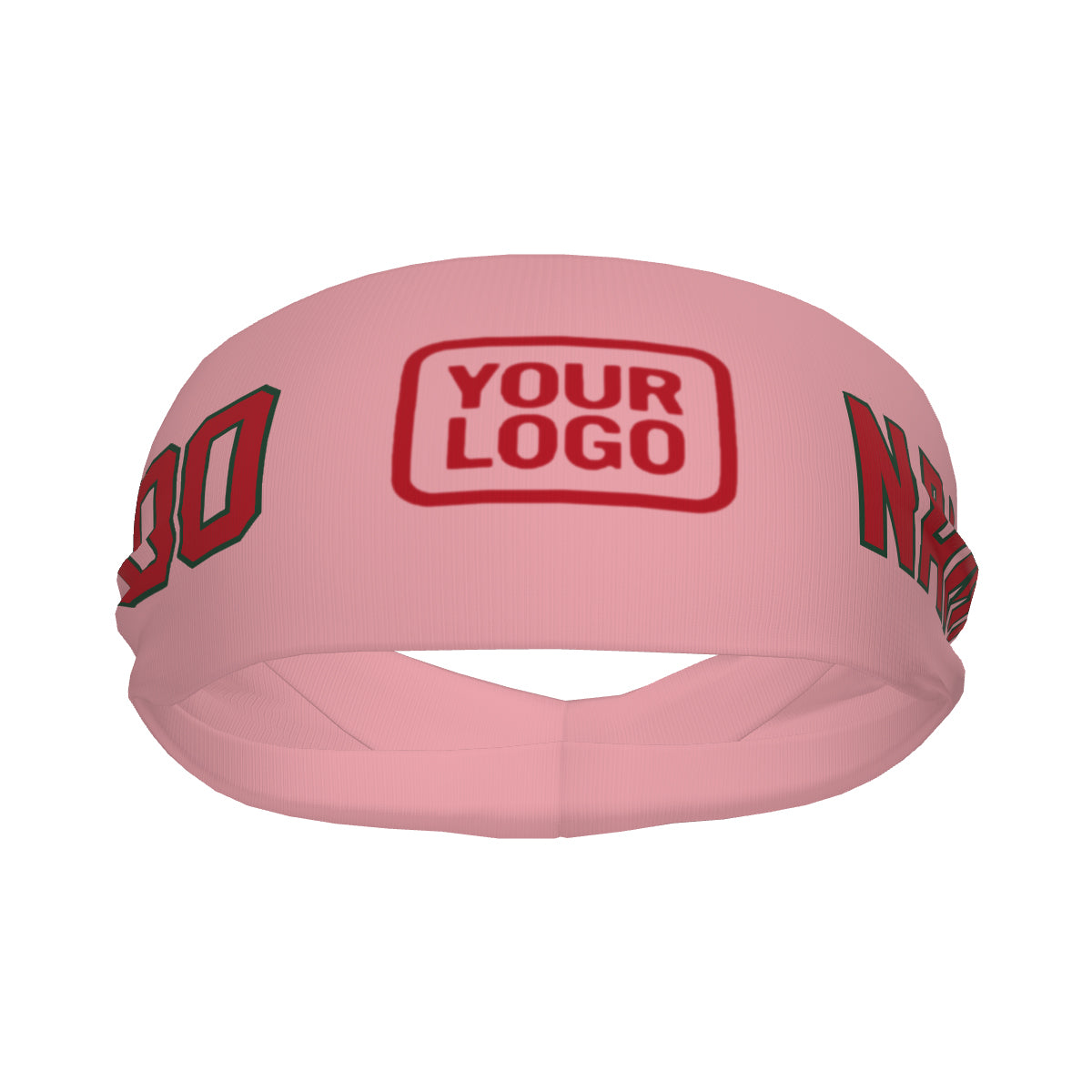 Maßgeschneidertes Rosa Rot Sport Stirnband