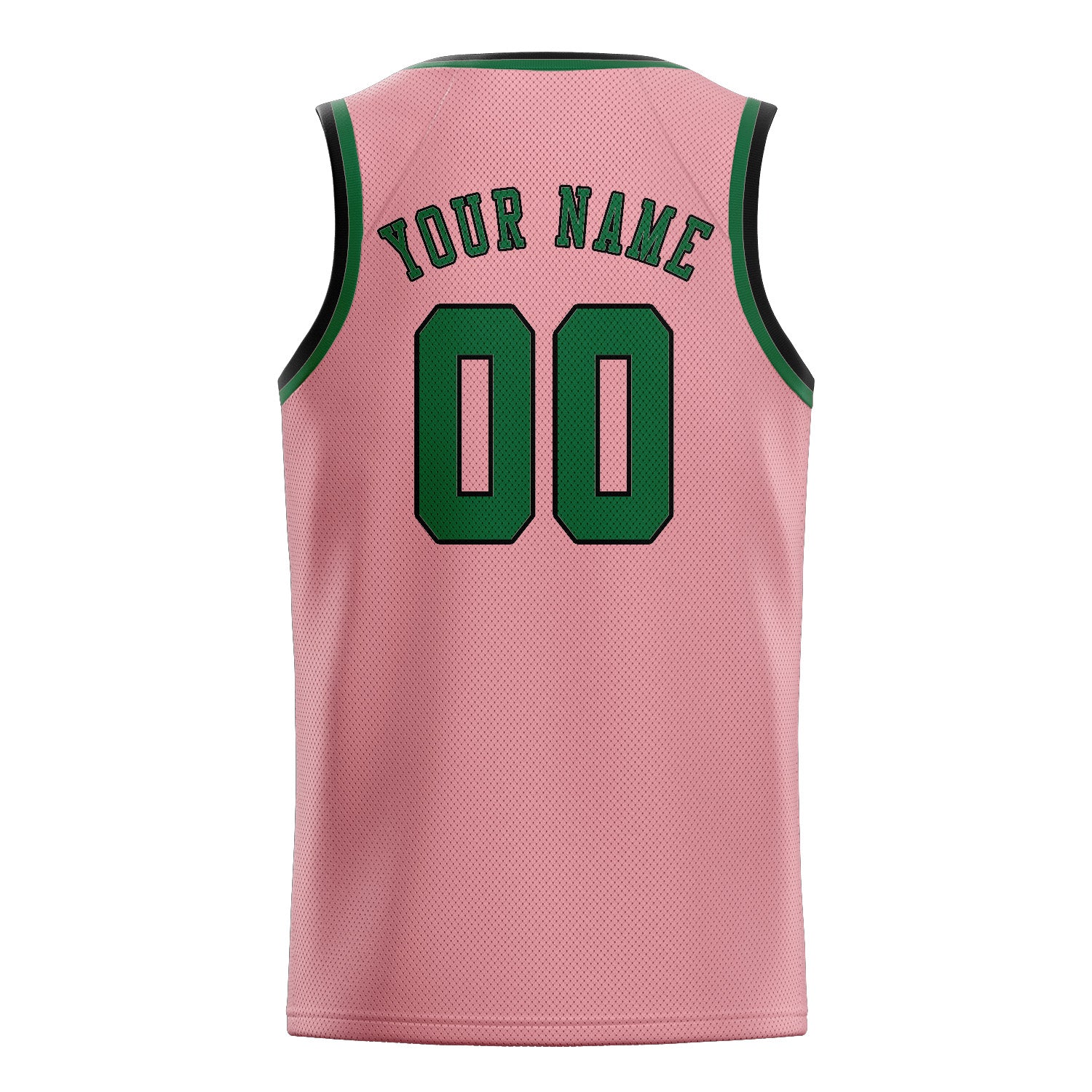 Benutzerdefiniertes Professionelles Rosa Moosgrün Basketballtrikot
