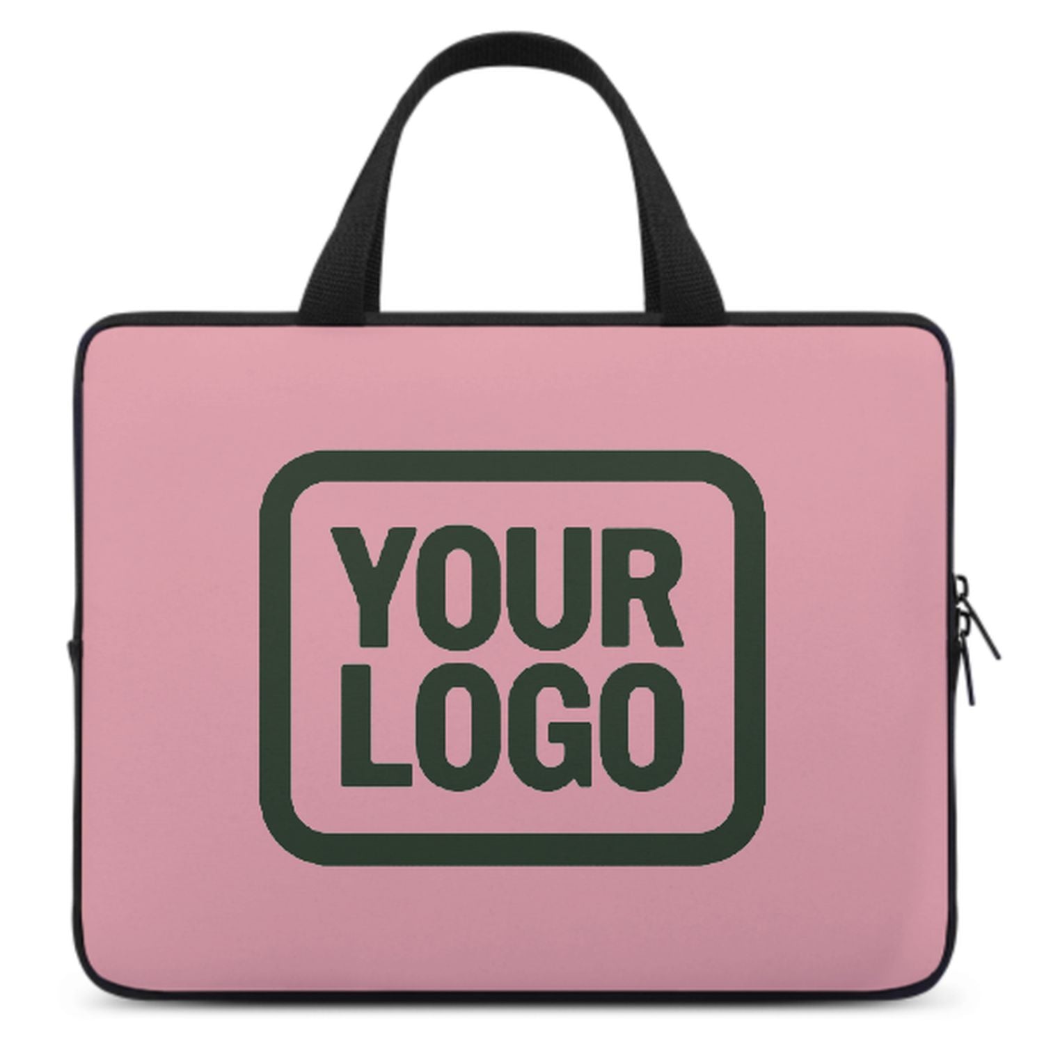 Maßgeschneidertes Rosa Dark Green Laptop Tasche