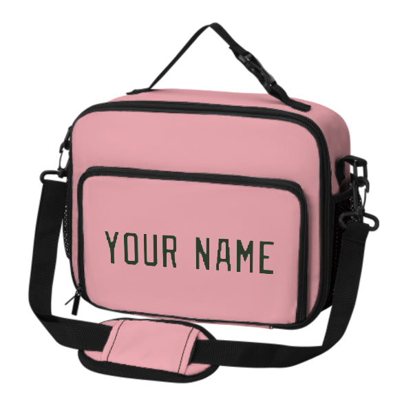 Maßgeschneidertes Rosa Dark Green Lunch-Tasche