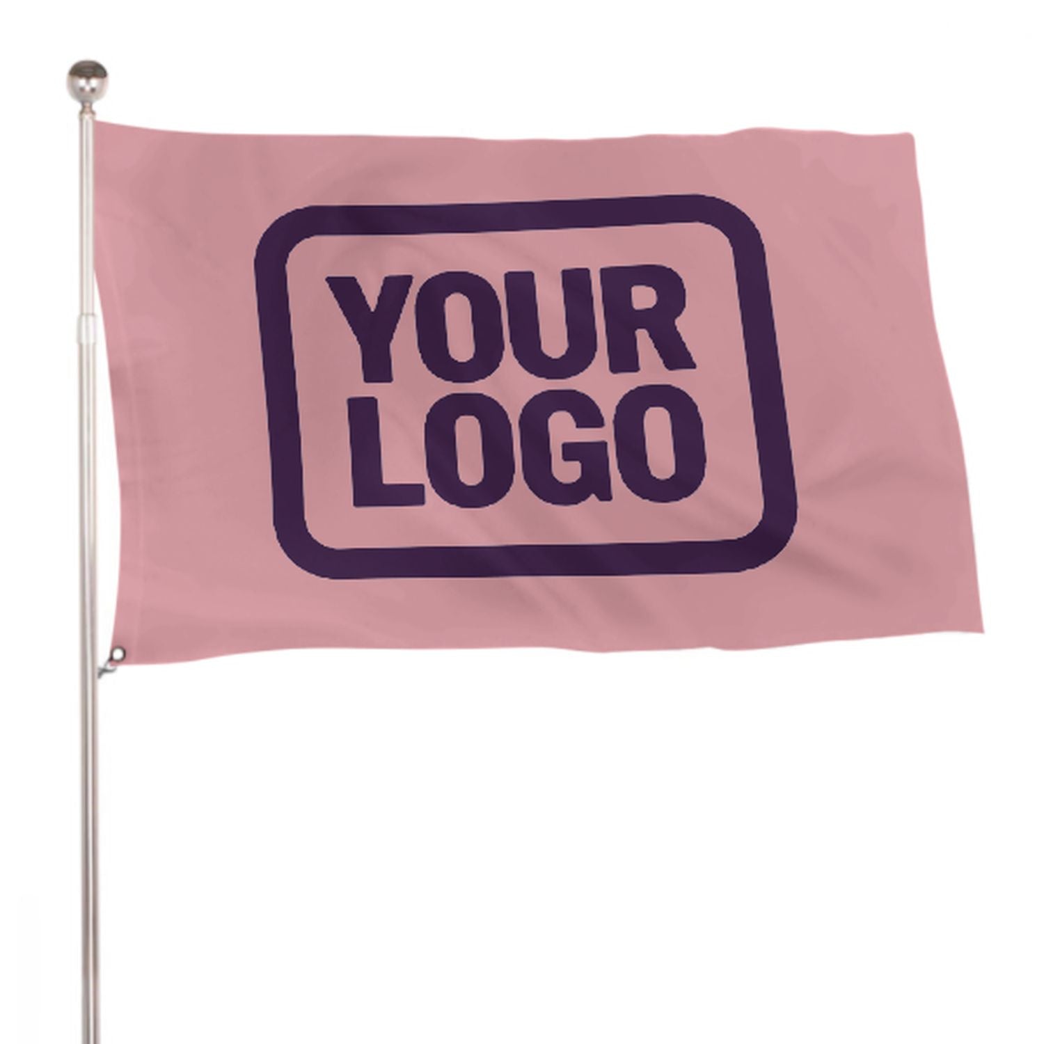 Maßgeschneidertes Rosa Lila Flagge