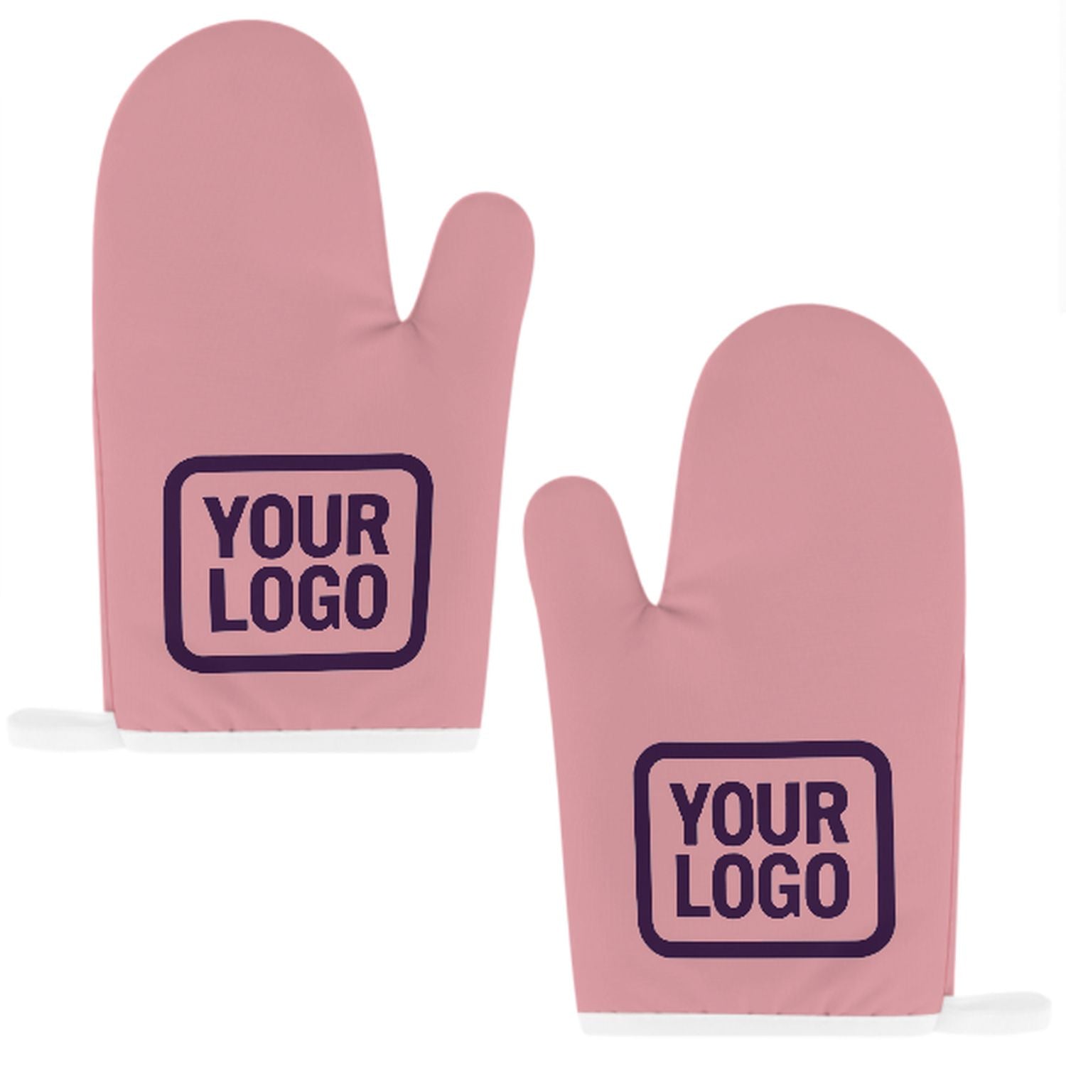 Maßgeschneidertes Rosa  Lila Topfhandschuh Set – 2-teilig