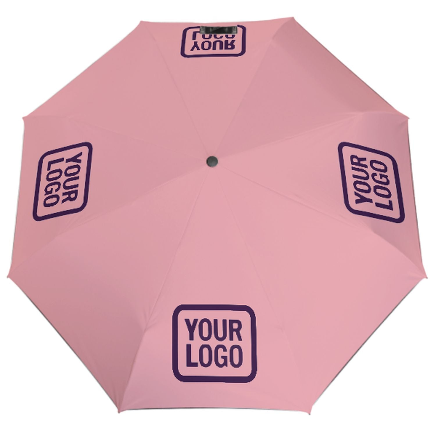 Maßgeschneidertes Rosa Lila Automatik-Regenschirm