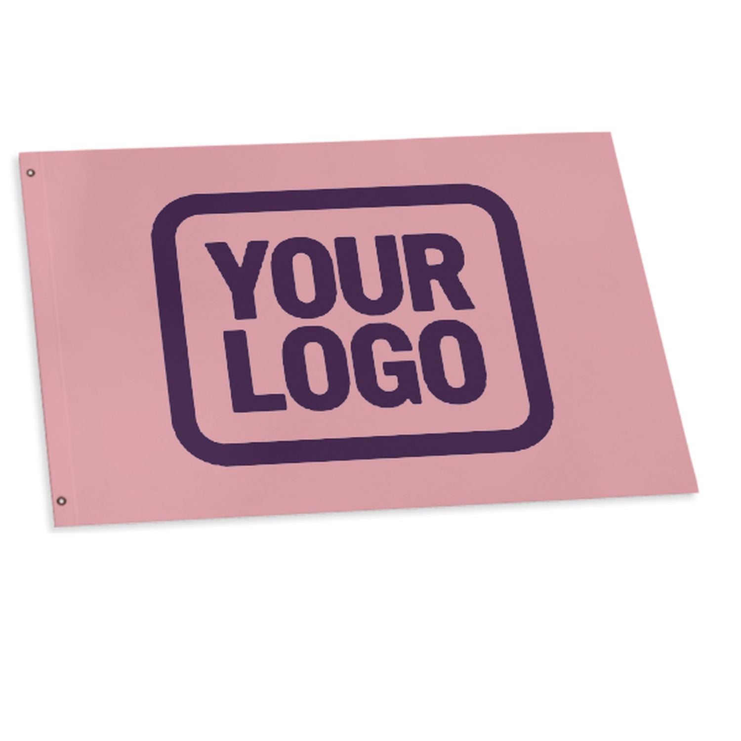 Maßgeschneidertes Rosa Lila Flagge