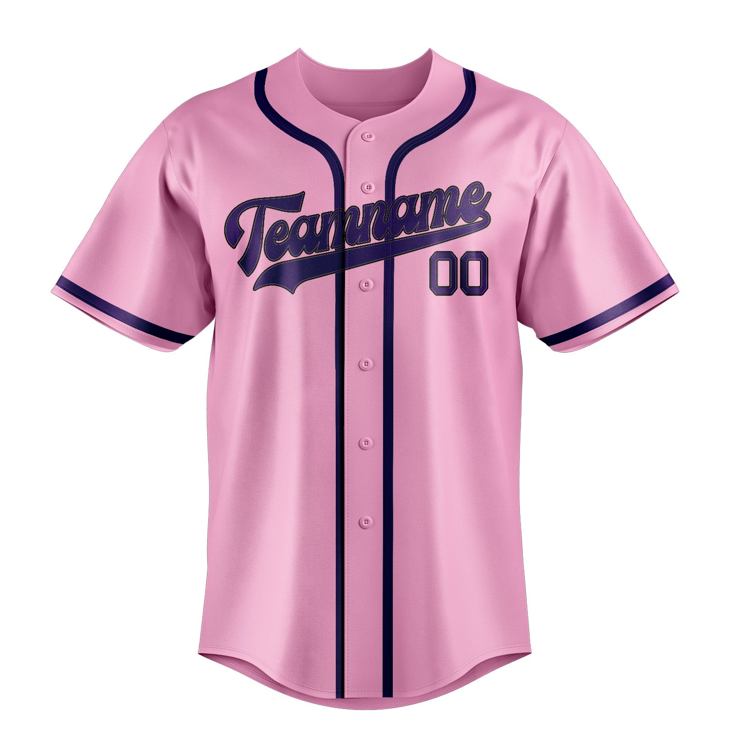 Benutzerdefiniertes Professionelles Rosa Lila Baseballtrikot