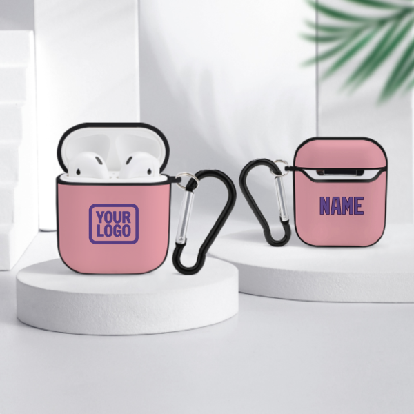 Maßgeschneidertes Rosa Lavendel AirPods-Hülle