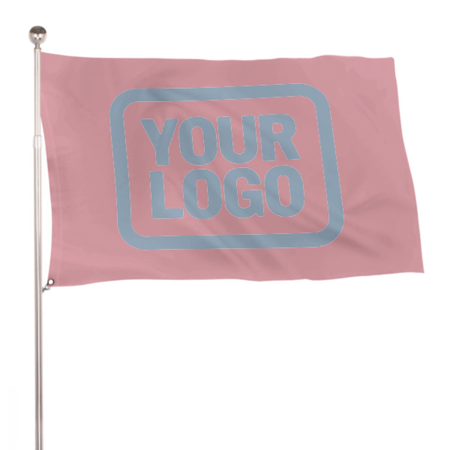 Maßgeschneidertes Rosa Hellblau Flagge