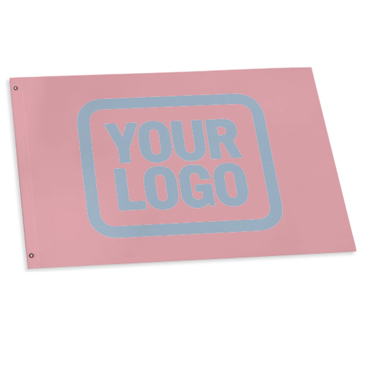 Maßgeschneidertes Rosa Hellblau Flagge