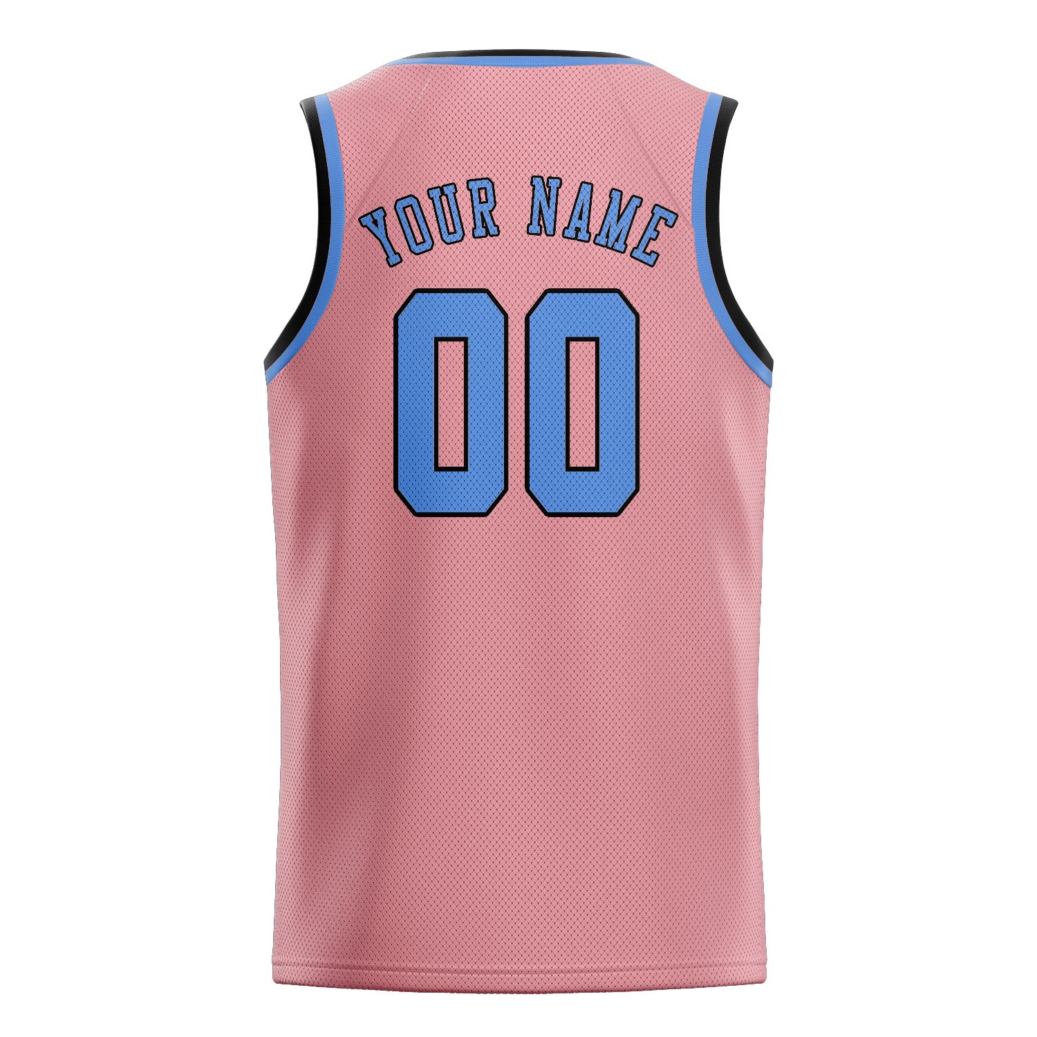 Benutzerdefiniertes Professionelles Rosa Hellblau Basketballtrikot
