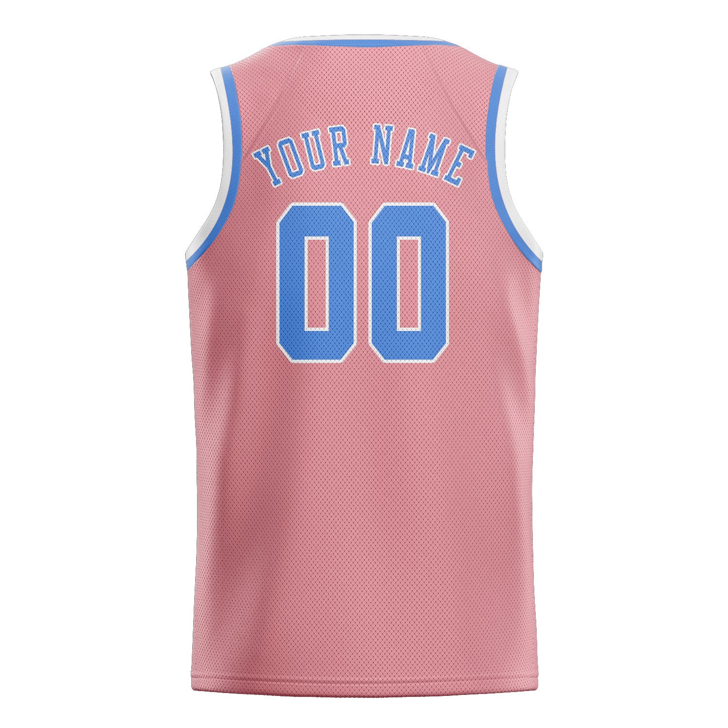 Benutzerdefiniertes Professionelles Rosa Hellblau Basketballtrikot