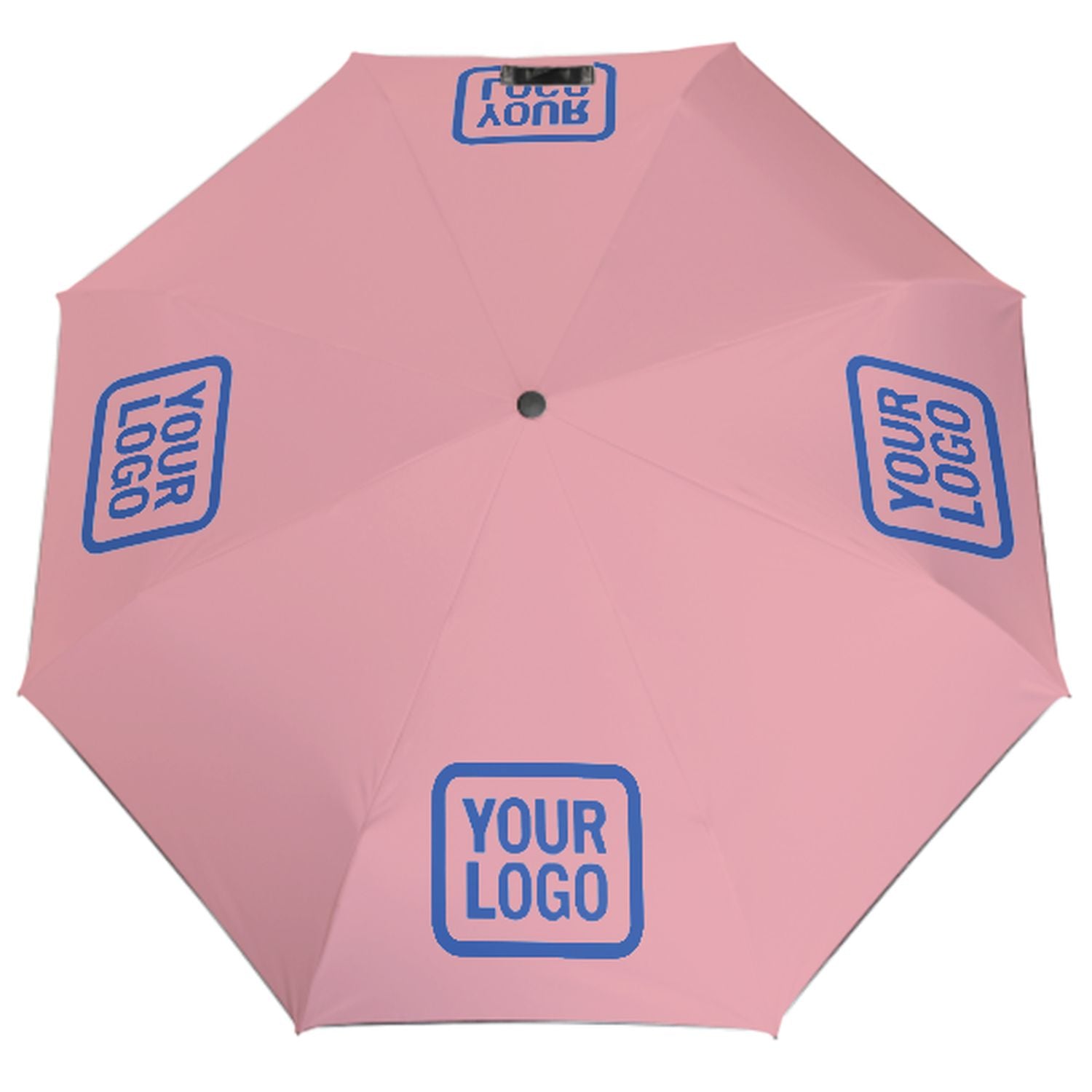 Maßgeschneidertes Rosa Himmelblau Automatik-Regenschirm