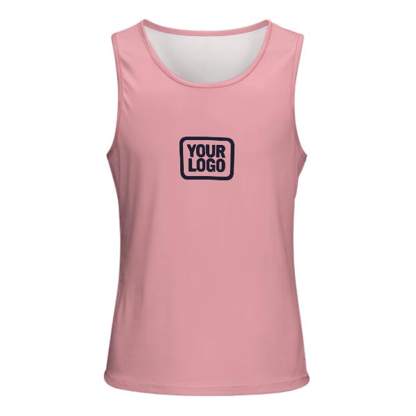 Maßgeschneidertes Rosa Stahlblau Herren Tanktop
