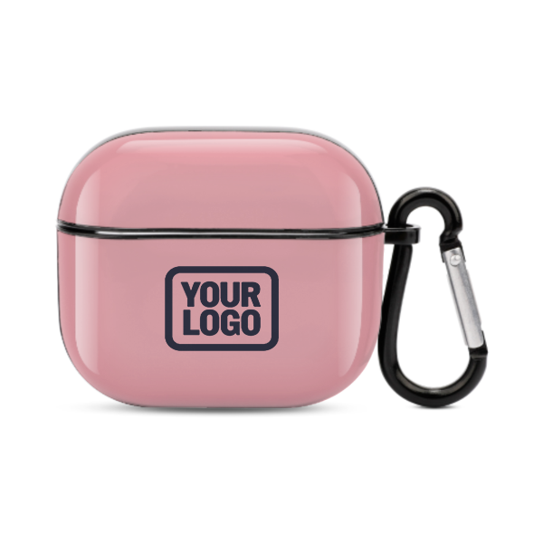 Maßgeschneidertes Rosa Stahlblau AirPods-Hülle (3. Generation)